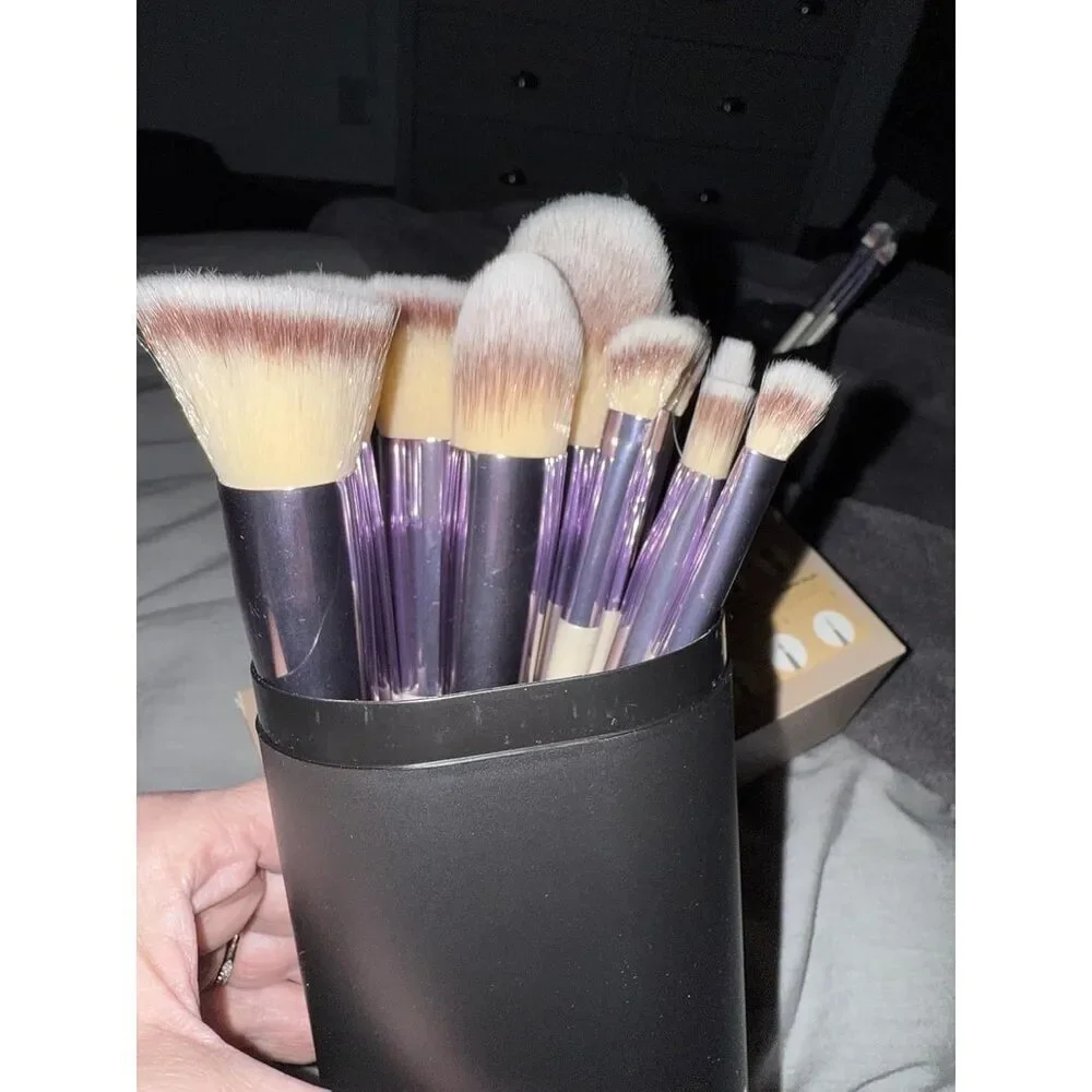 Bs-Mall 8 Pieces Premium Synthetic Makeup Brushes Set With Black Case